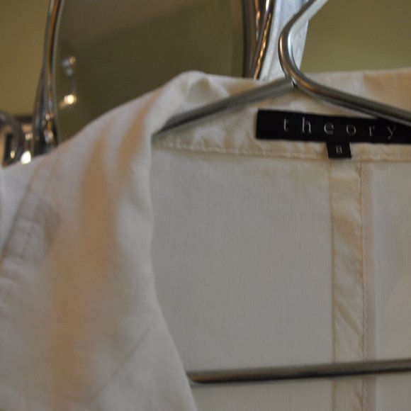 Theory White Linen Jacket - Picture 2 of 7